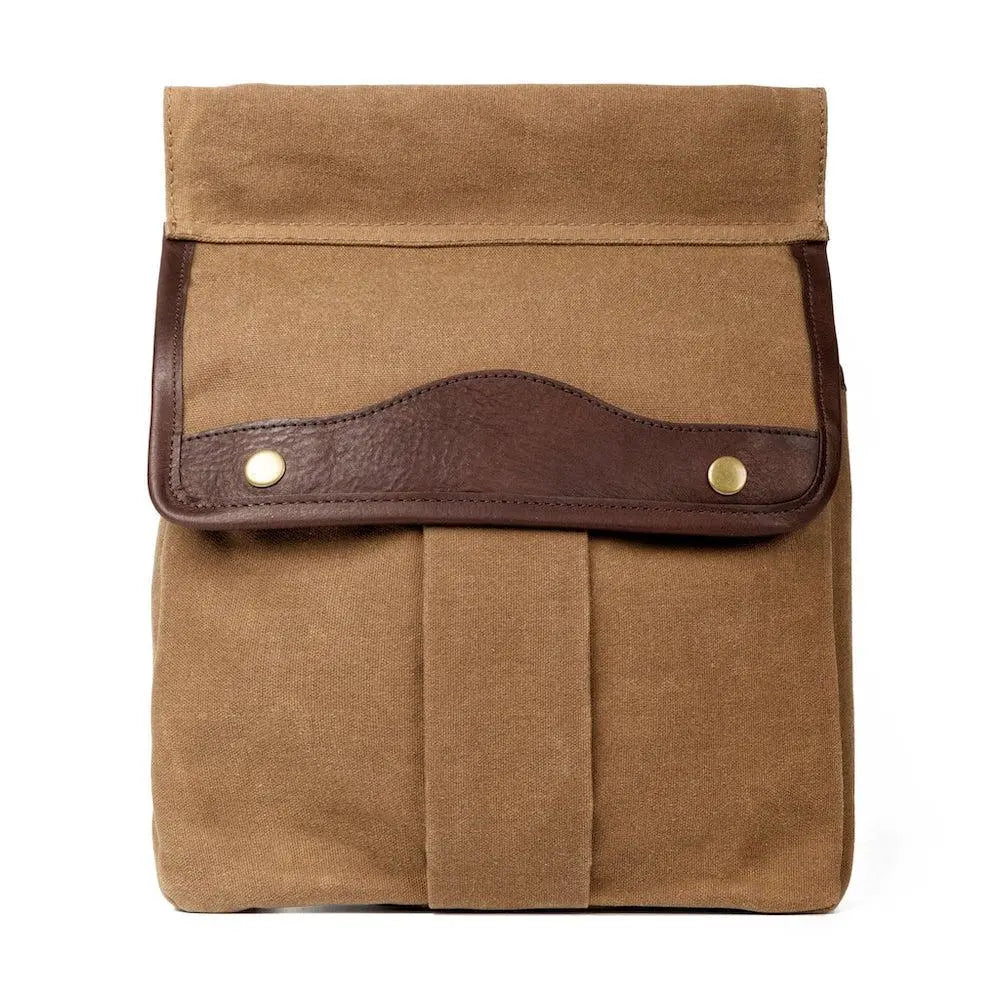 White Wing Waxed Canvas Hunting Game Bag Set by Mission Mercantile Leather Goods, handmade leather goods detail photo 7