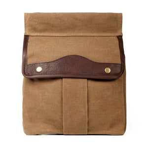 White Wing Waxed Canvas Hunting Game Bag Set by Mission Mercantile Leather Goods, handmade leather goods detail photo 7