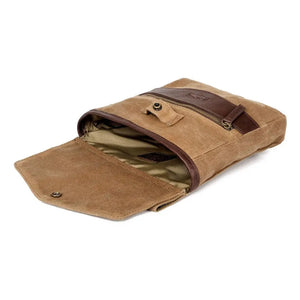 White Wing Waxed Canvas Hunting Game Bag Set by Mission Mercantile Leather Goods, handmade leather goods detail photo 11