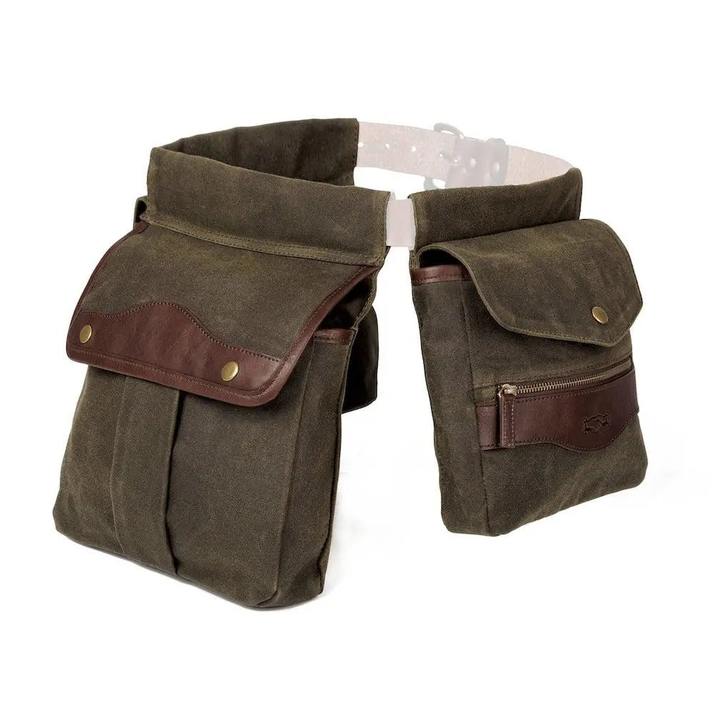 White Wing Waxed Canvas Hunting Game Bag Set by Mission Mercantile Leather Goods, handmade leather goods detail photo 13
