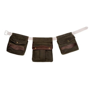 White Wing Waxed Canvas Hunting Game Bag Set by Mission Mercantile Leather Goods, handmade leather goods detail photo 14