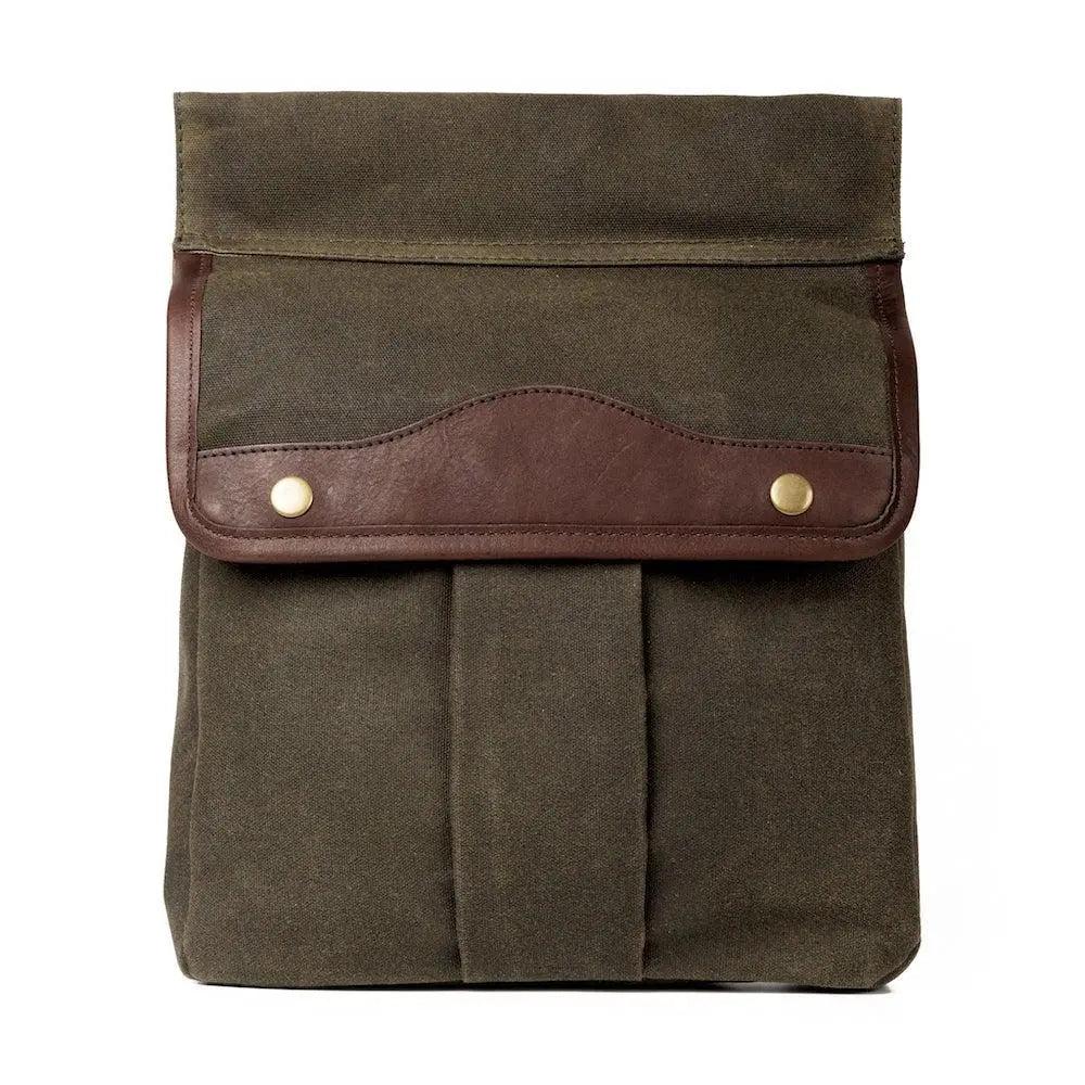 White Wing Waxed Canvas Hunting Game Bag Set by Mission Mercantile Leather Goods, handmade leather goods detail photo 15