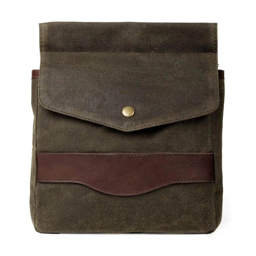 White Wing Waxed Canvas Hunting Game Bag Set by Mission Mercantile Leather Goods, handmade leather goods detail photo 17