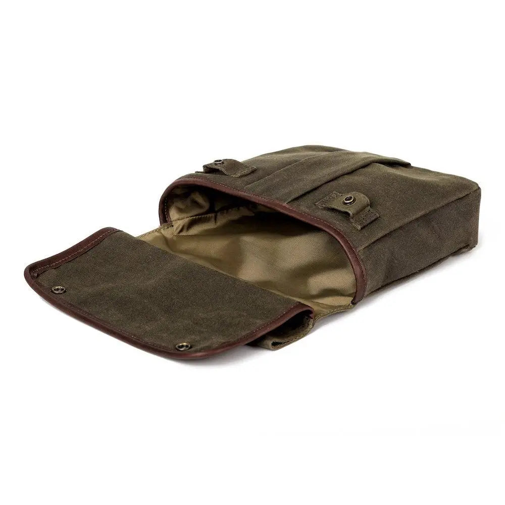 White Wing Waxed Canvas Hunting Game Bag Set by Mission Mercantile Leather Goods, handmade leather goods detail photo 20