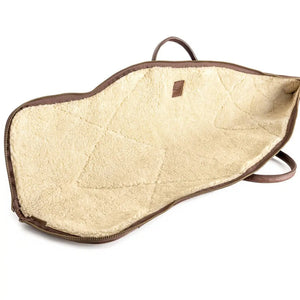 White Wing Waxed Canvas Hunting Rifle Case by Mission Mercantile Leather Goods, handmade leather goods detail photo 9