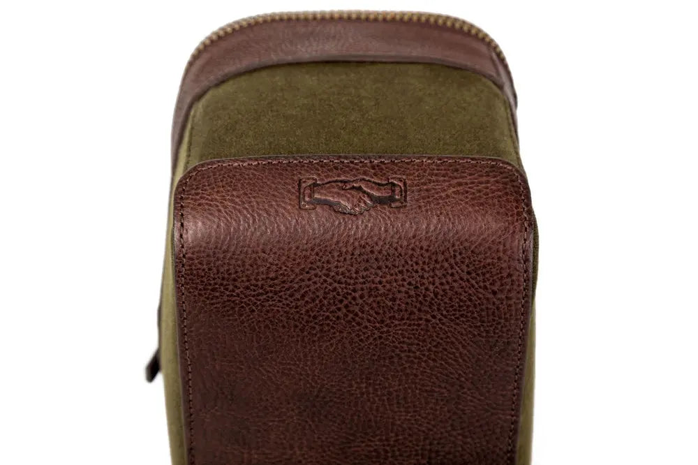White Wing Waxed Canvas Hunting Shell Bag Mission Mercantile Leather Goods
