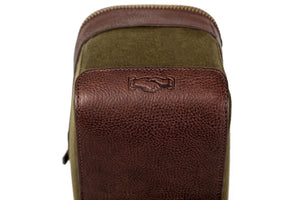 White Wing Waxed Canvas Hunting Shell Bag Mission Mercantile Leather Goods