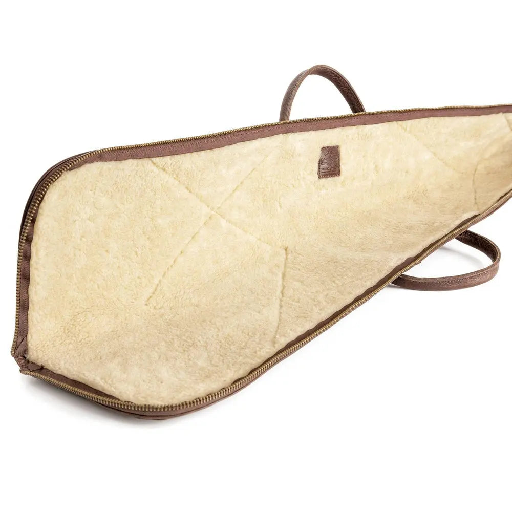 White Wing Waxed Canvas Hunting Shotgun Case by Mission Mercantile Leather Goods, handmade leather goods detail photo 10