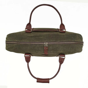 White Wing Waxed Canvas Large Cooler by Mission Mercantile Leather Goods, handmade leather goods detail photo 16