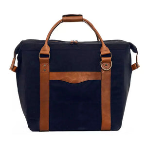 White Wing Waxed Canvas Large Cooler by Mission Mercantile Leather Goods, handmade leather goods detail photo 33