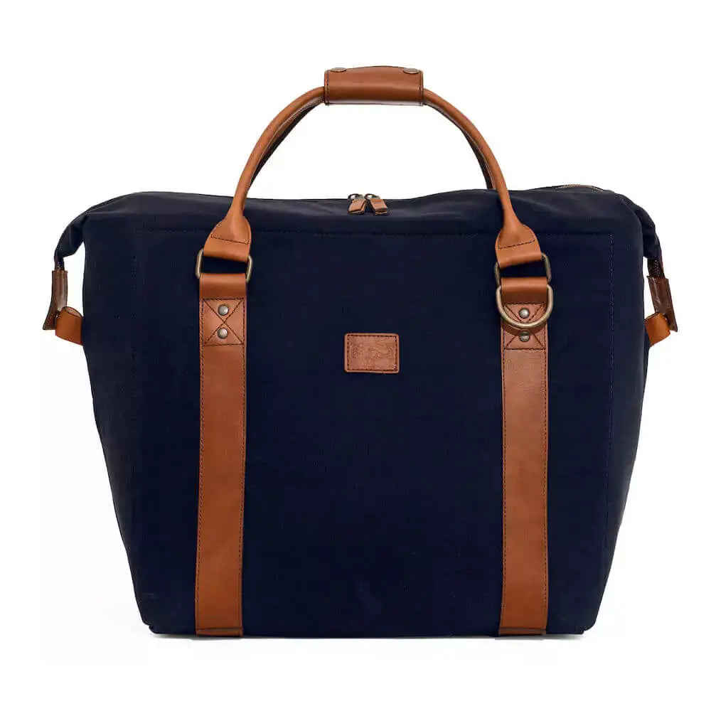 White Wing Waxed Canvas Large Cooler by Mission Mercantile Leather Goods, handmade leather goods detail photo 34