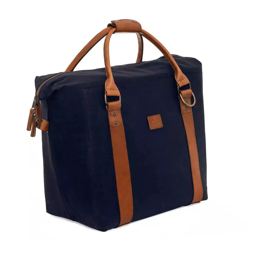 White Wing Waxed Canvas Large Cooler by Mission Mercantile Leather Goods, handmade leather goods detail photo 35