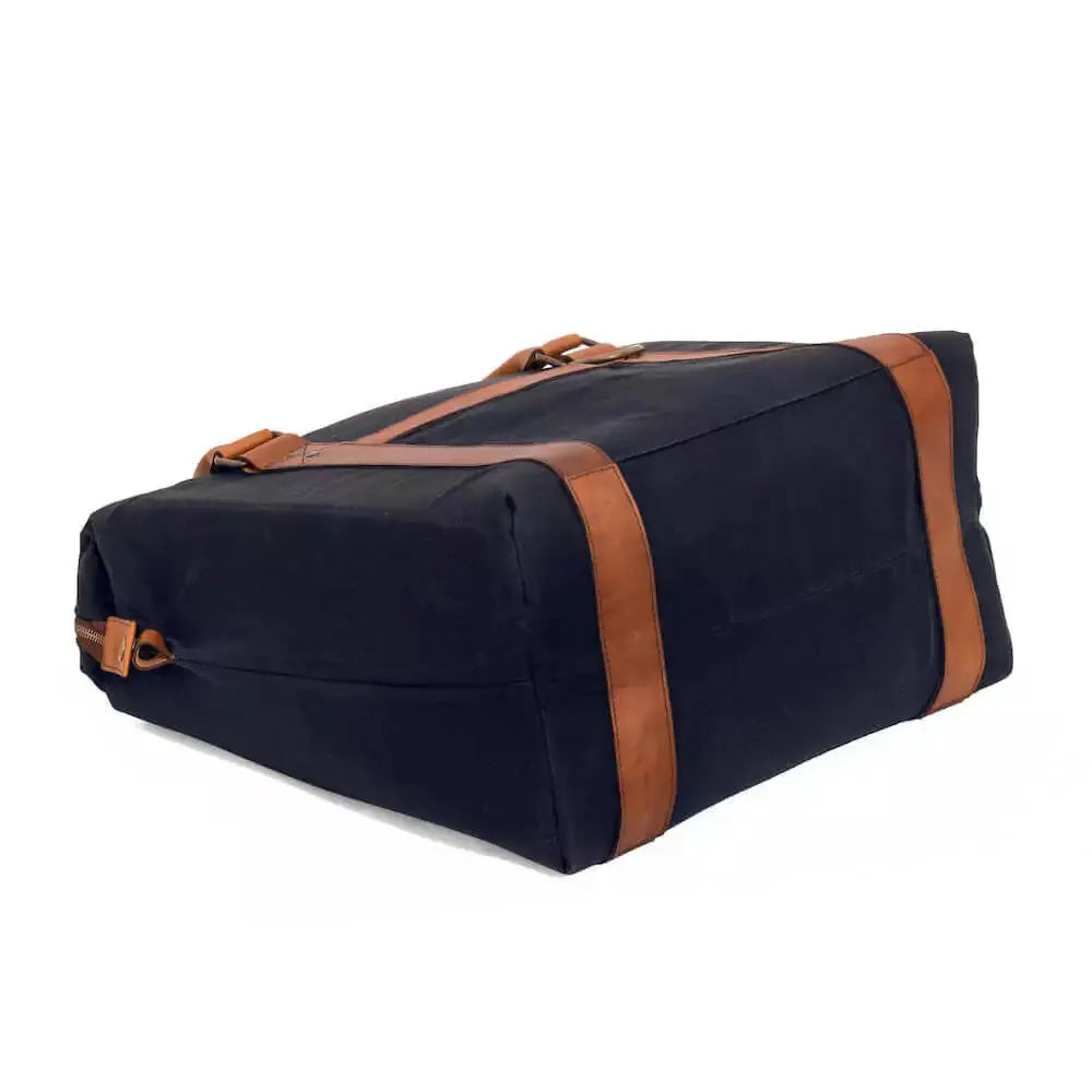 White Wing Waxed Canvas Large Cooler by Mission Mercantile Leather Goods, handmade leather goods detail photo 37