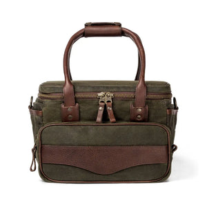 White Wing Waxed Canvas Scout Cooler by Mission Mercantile Leather Goods, handmade leather goods detail photo 9