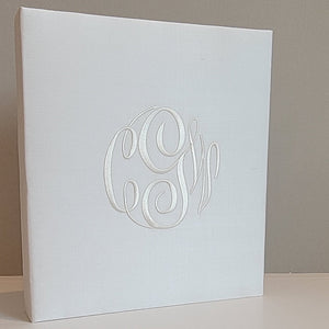 Baby Memory Book - White Silk (w/o Bow) by AP Creations in Tuscaloosa, paper gift detail photo 3