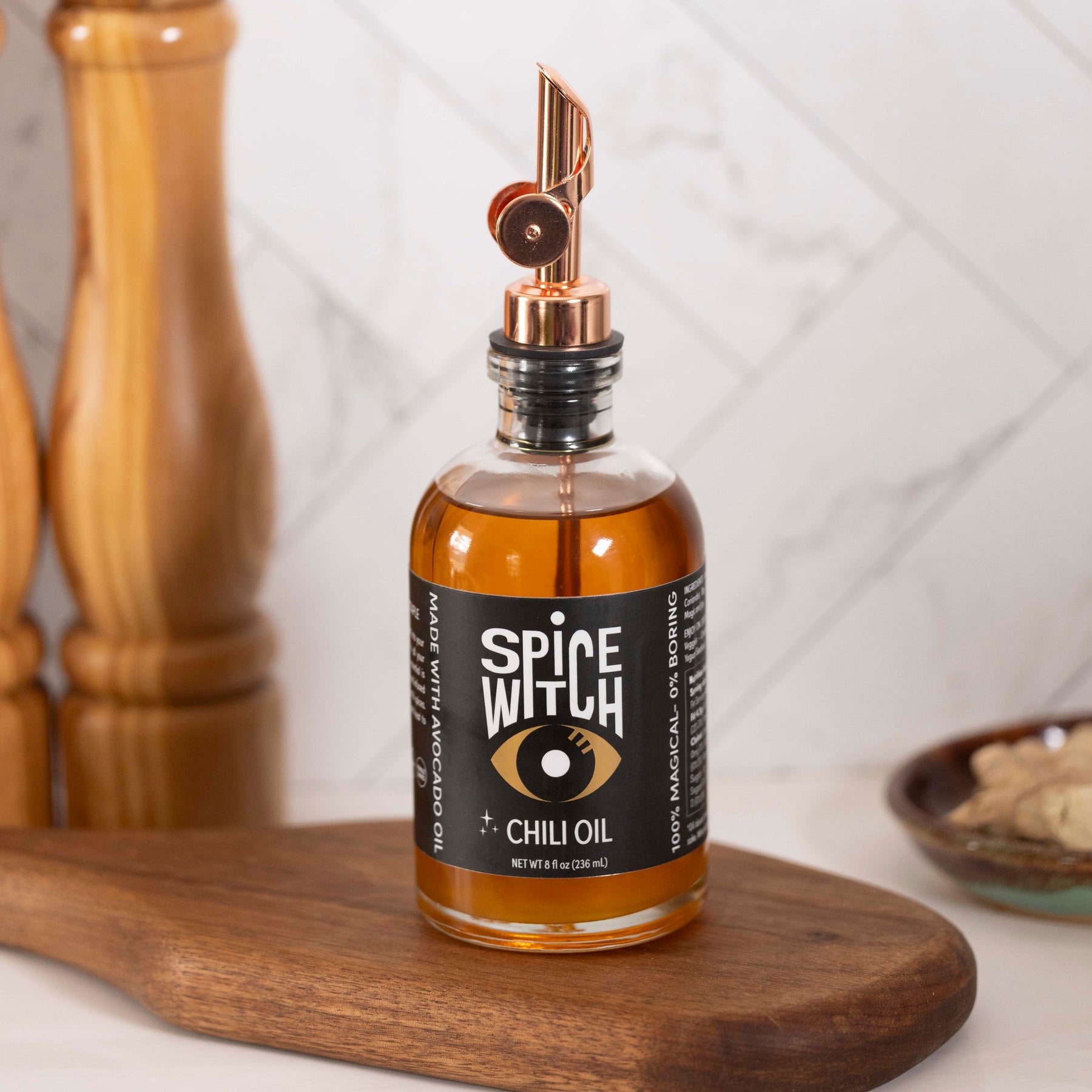 Spice Witch Chili Oil with Gold Spout