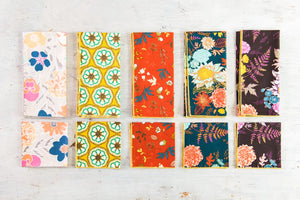 Winter Blue Floral Cloth Napkins, set of four by Dot and Army, table linens detail photo 5