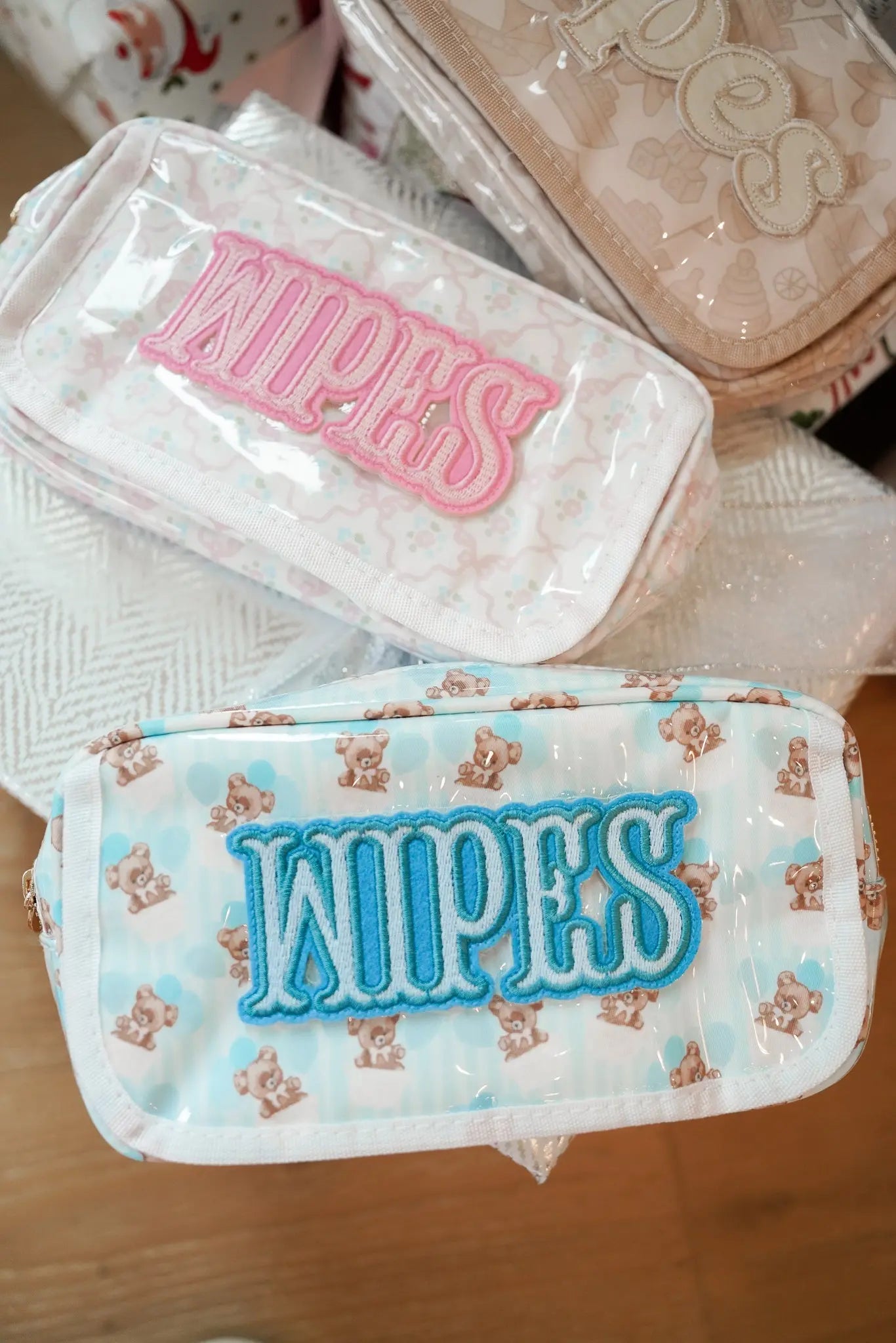 Wipes Pouch - Clear Coat Bag by KenzKustomz, handmade leather goods detail photo 6