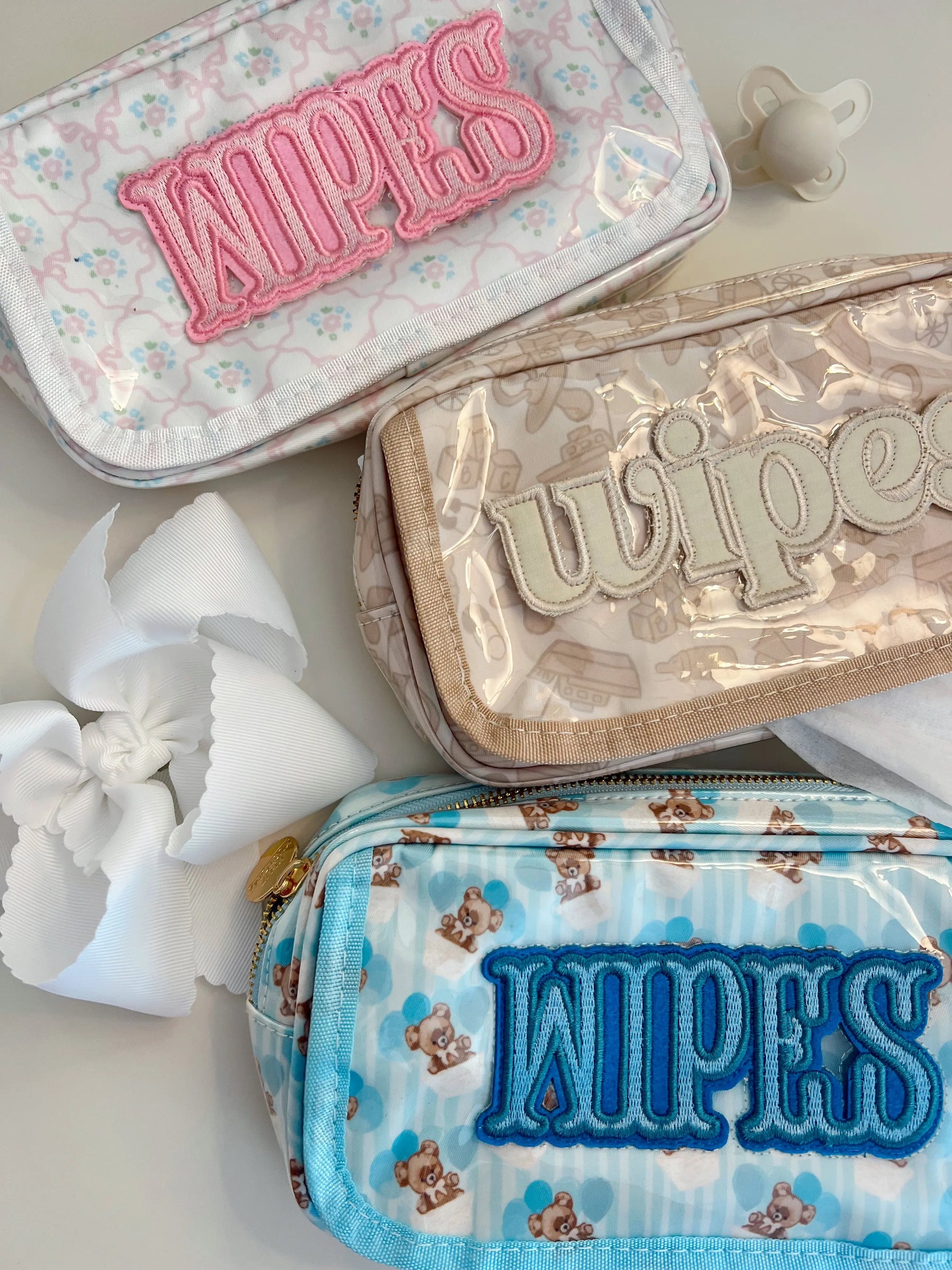 Wipes Pouch - Clear Coat Bag by KenzKustomz, handmade leather goods detail photo 13