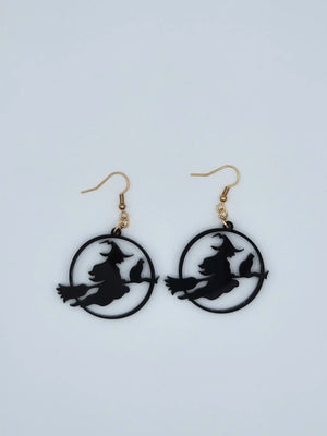 Witch Hoop Earrings by EverLee Creations, handmade jewelry detail photo 2