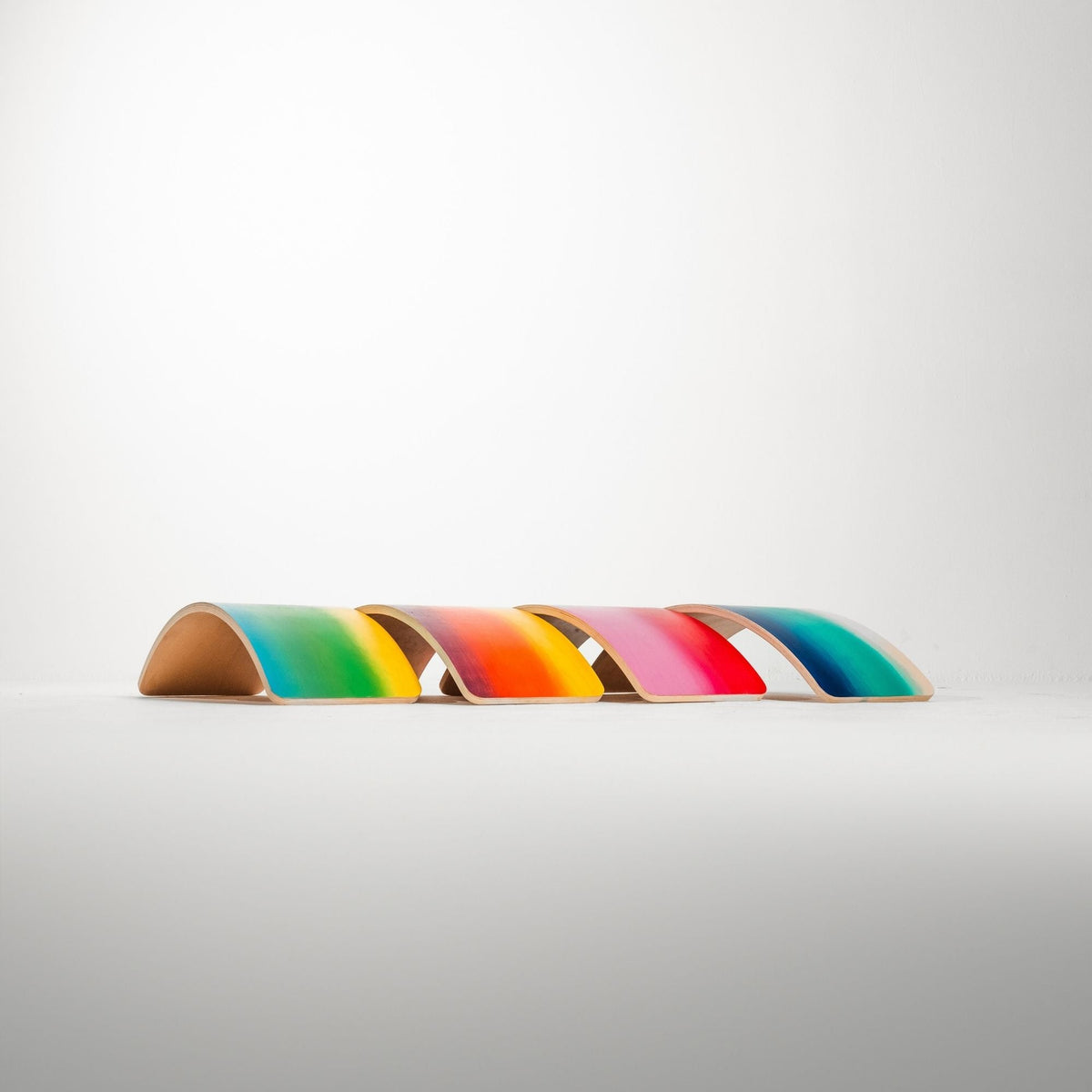 Wobble Board by Bunny Hopkins, handcrafted wooden activity toy product and lifestyle photo 17