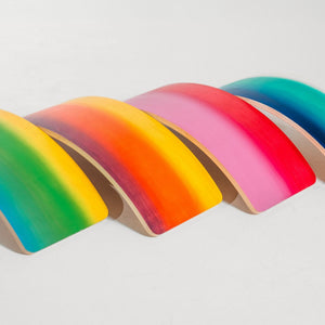 Wobble Board by Bunny Hopkins, handcrafted wooden activity toy product and lifestyle photo 19