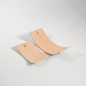Wobble Board by Bunny Hopkins, handcrafted wooden activity toy product and lifestyle photo 21