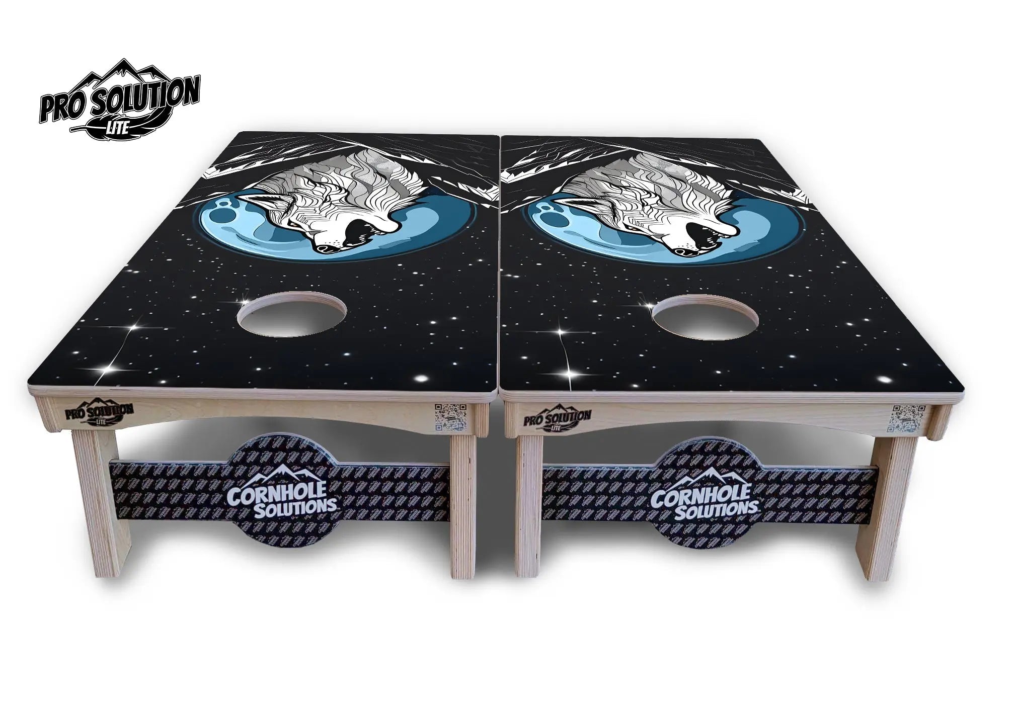 Wolf Howling Cornhole Boards - Pro Solution Lite Series Cornhole Solutions