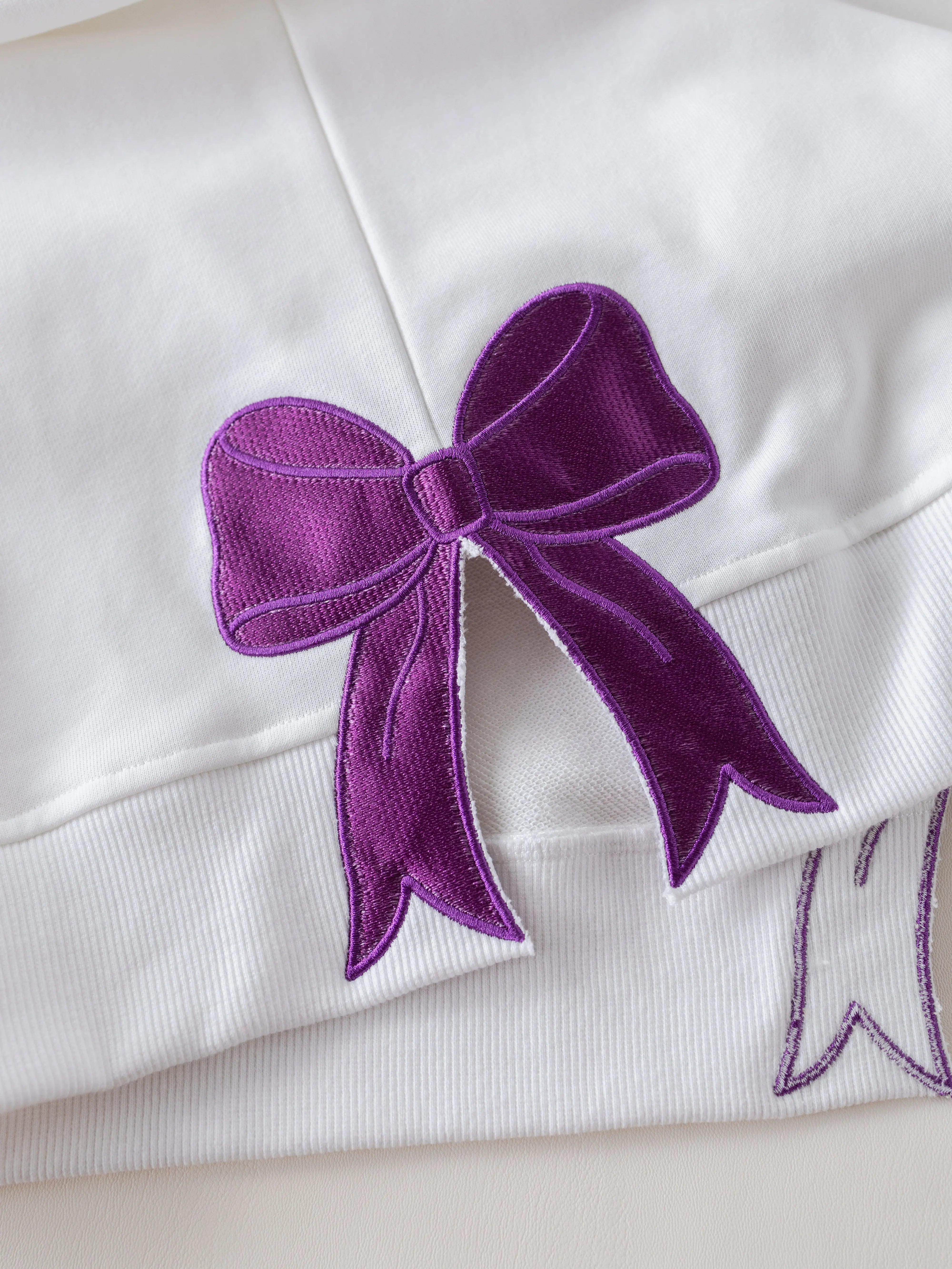Women's Mardi Gras Sweatshirt With Side Bow Nola Tawk
