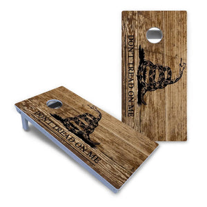 Wood DTOM & Flag Cornhole Boards - All Weather Series by Cornhole Solutions, custom cornhole board detail photo 2