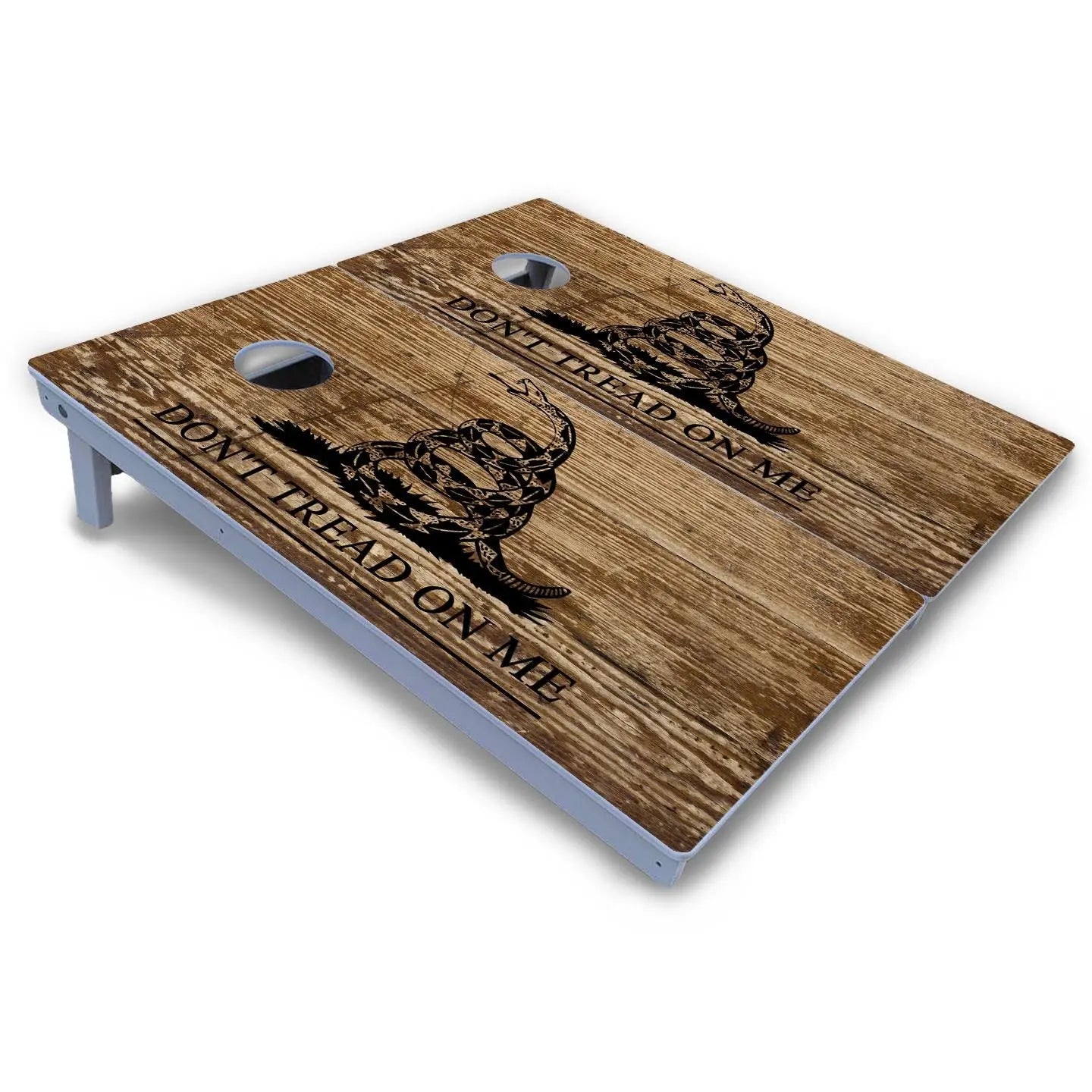 Wood DTOM & Flag Cornhole Boards - All Weather Series by Cornhole Solutions, custom cornhole board detail photo 3
