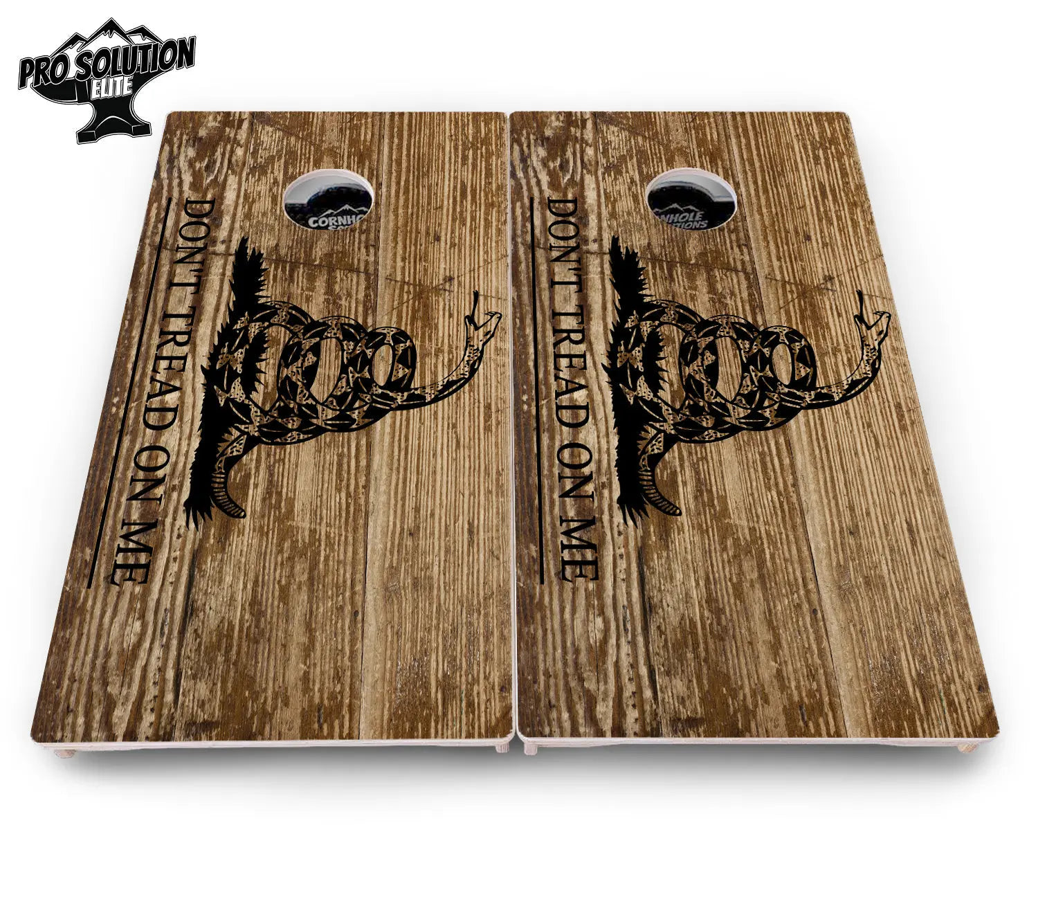 Wood DTOM & Wood Flag Cornhole Boards - Pro Solution Elite Series by Cornhole Solutions, custom cornhole board detail photo 5