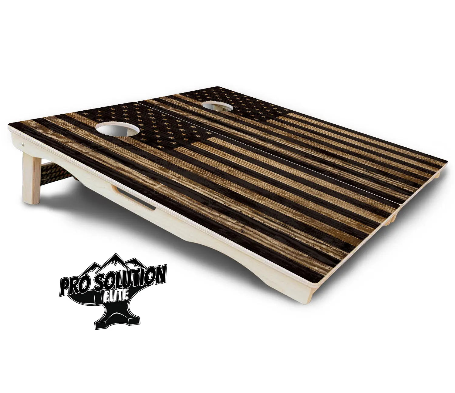 Wood DTOM & Wood Flag Cornhole Boards - Pro Solution Elite Series by Cornhole Solutions, custom cornhole board detail photo 11