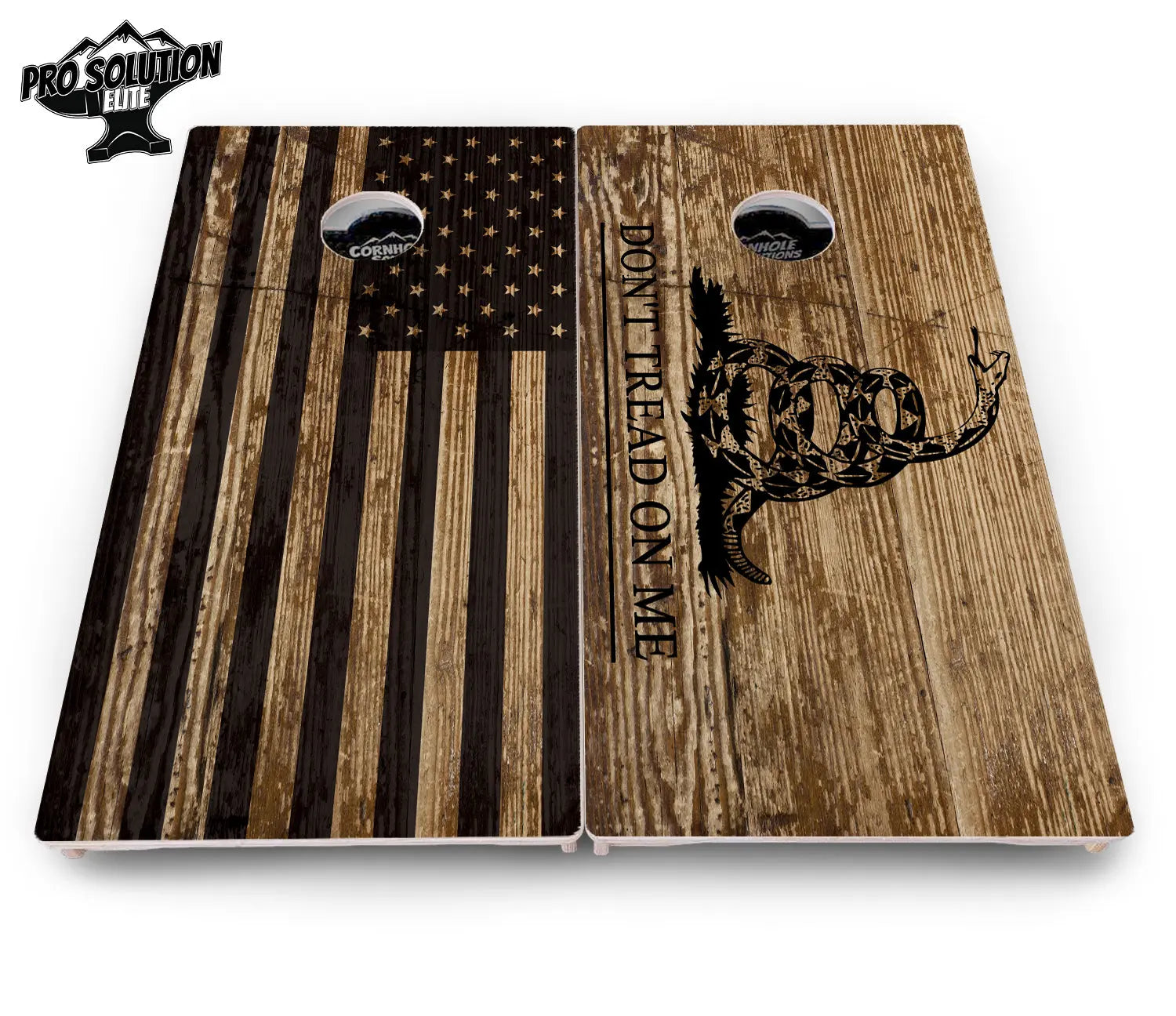 Wood DTOM & Wood Flag Cornhole Boards - Pro Solution Elite Series by Cornhole Solutions, custom cornhole board detail photo 13