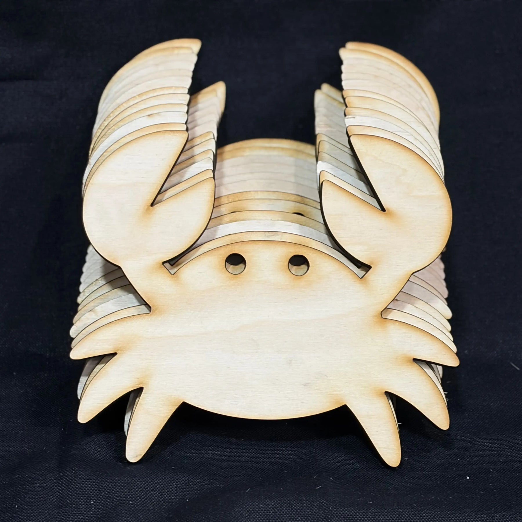 Wooden Crab Cutouts – Baltic Birch Craft Blanks Poor Hog Customs