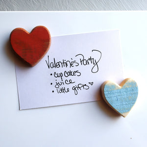 Wooden Heart Magnets by Dennehey Design Co., Southern home decor detail photo 4