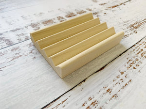 Wooden Soap Dish, set of two by Dot and Army, natural skincare detail photo 4