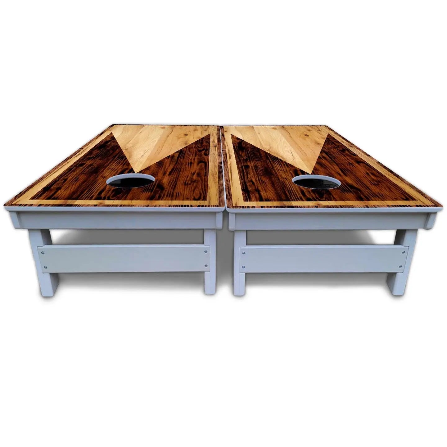 Wooden Triangle Cornhole Boards - All Weather Series by Cornhole Solutions, custom cornhole board detail photo 6