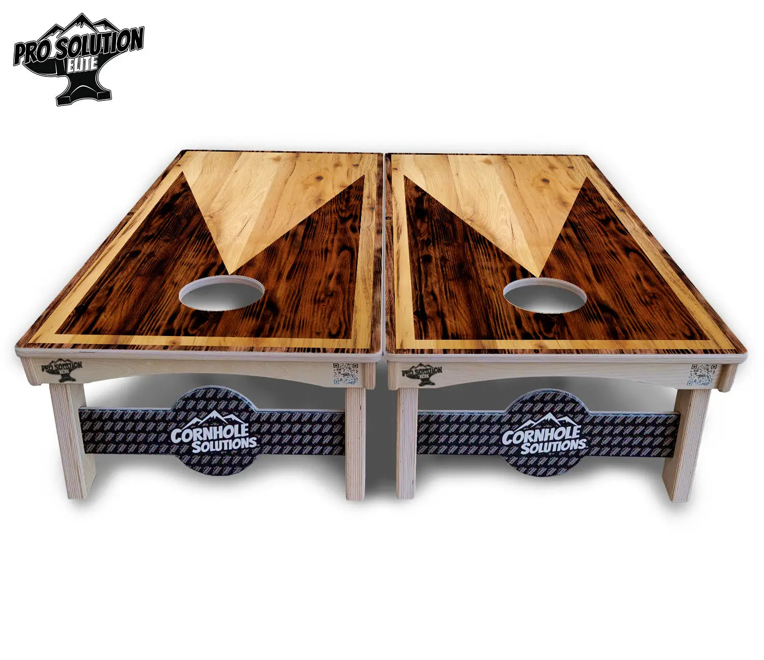 Wooden Triangle Cornhole Boards - Pro Solution Elite Series by Cornhole Solutions, custom cornhole board detail photo 4