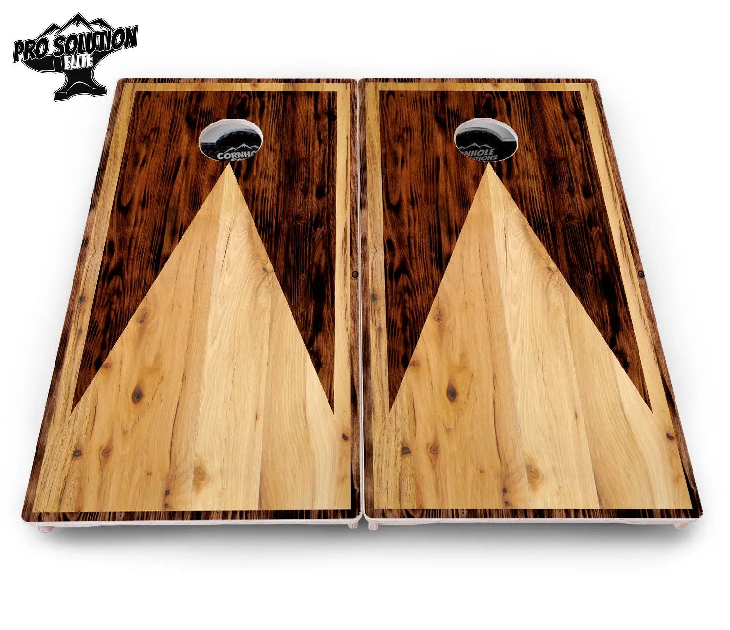 Wooden Triangle Cornhole Boards - Pro Solution Elite Series by Cornhole Solutions, custom cornhole board detail photo 5