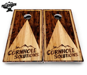 Wooden Triangle Cornhole Boards - Pro Solution Elite Series by Cornhole Solutions, custom cornhole board detail photo 8