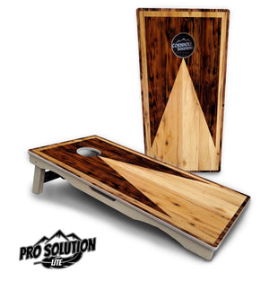 Wooden Triangle Cornhole Boards - Pro Solution Lite Series by Cornhole Solutions, custom cornhole board main product photo