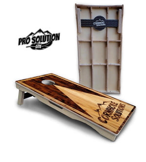Wooden Triangle Cornhole Boards - Pro Solution Lite Series by Cornhole Solutions, custom cornhole board detail photo 6