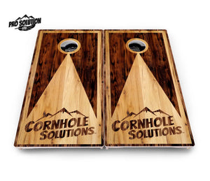 Wooden Triangle Cornhole Boards - Pro Solution Lite Series by Cornhole Solutions, custom cornhole board detail photo 11