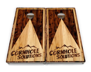 Wooden Triangle Cornhole Boards - Professional Tournament Series by Cornhole Solutions, custom cornhole board detail photo 4