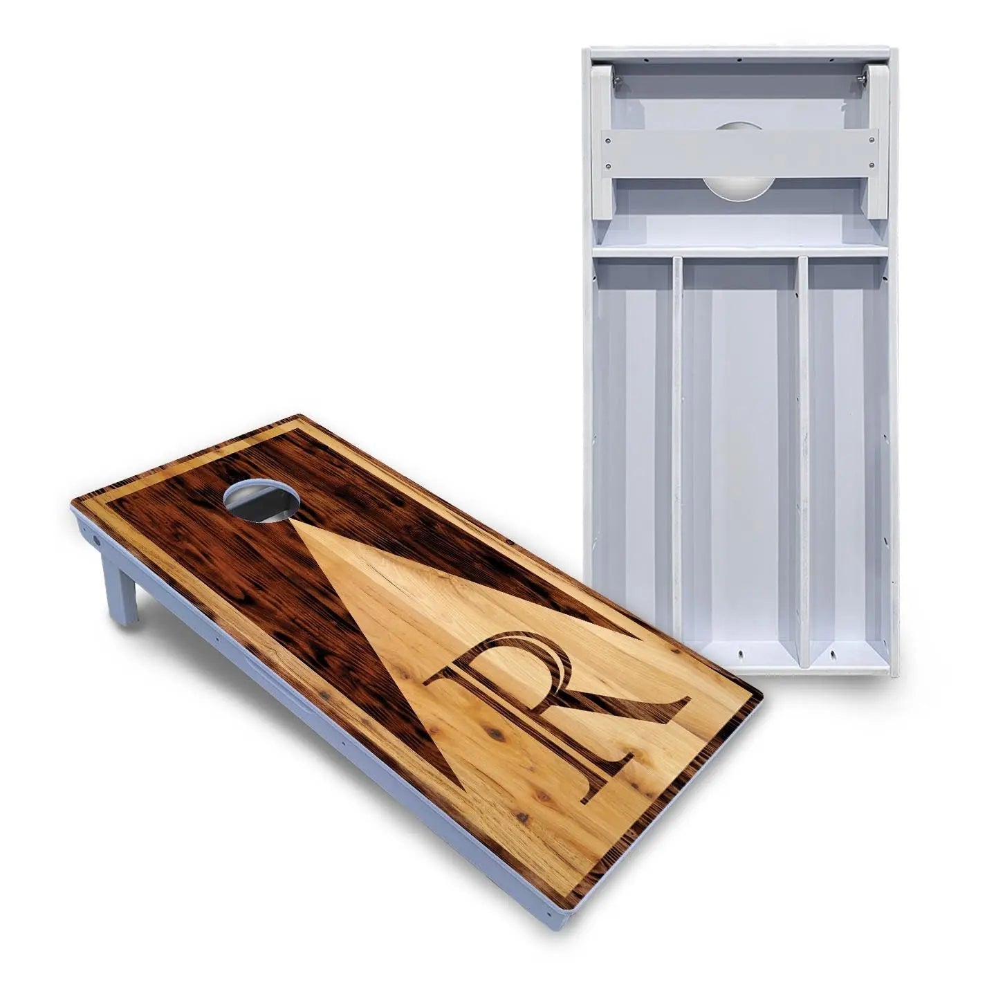 Wooden Triangle Letter Cornhole Boards - All Weather Series Cornhole Solutions