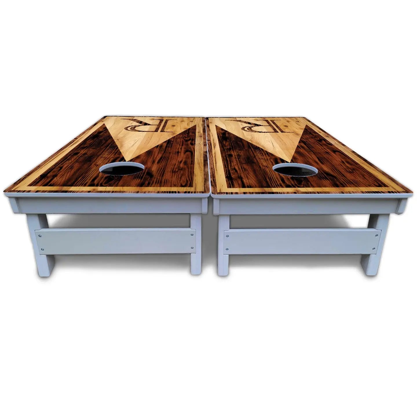 Wooden Triangle Letter Cornhole Boards - All Weather Series by Cornhole Solutions, custom cornhole board detail photo 6