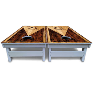 Wooden Triangle Letter Cornhole Boards - All Weather Series by Cornhole Solutions, custom cornhole board detail photo 6