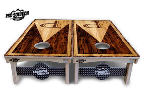 Wooden Triangle Letter Cornhole Boards - Pro Solution Lite Series by Cornhole Solutions, custom cornhole board detail photo 3