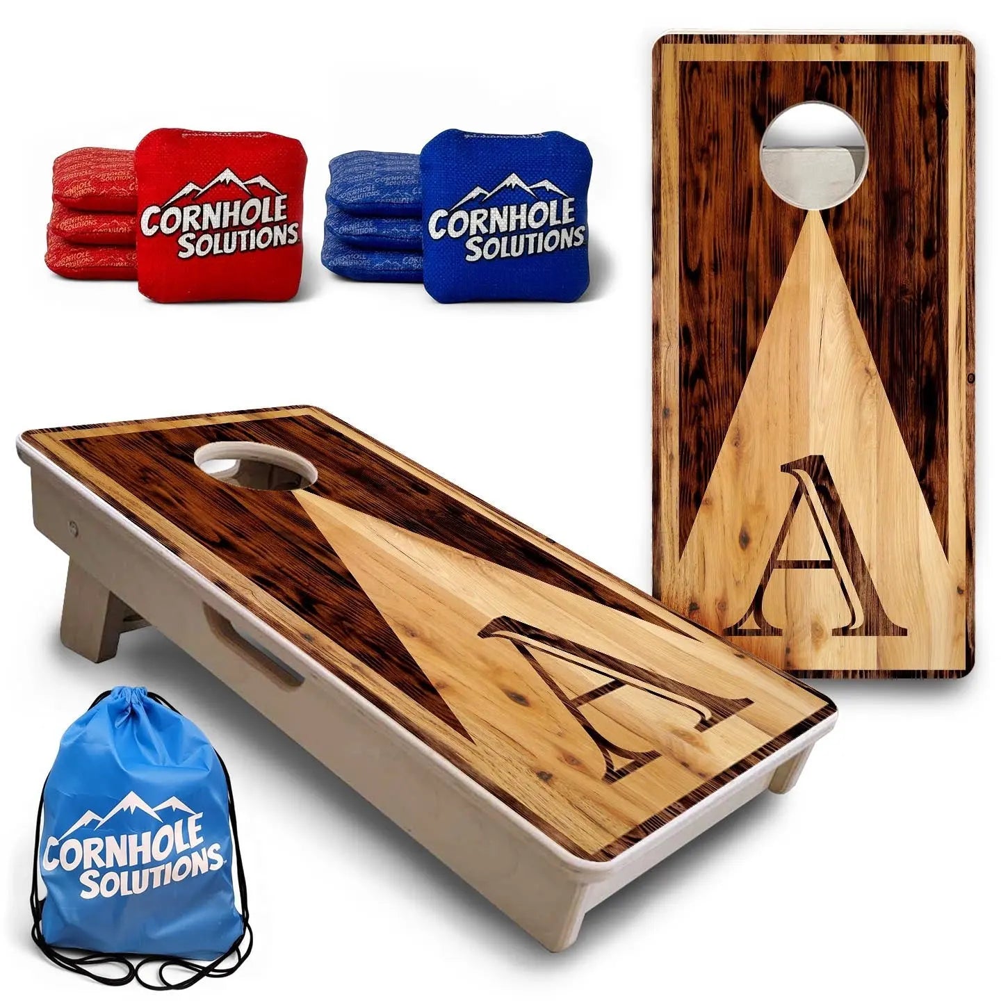 Wooden Triangle Letter - Mini or Vacation Size Cornhole Boards Cornhole Solutions